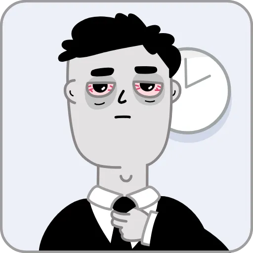 ⌛ Эмодзи «Tired» для Telegram