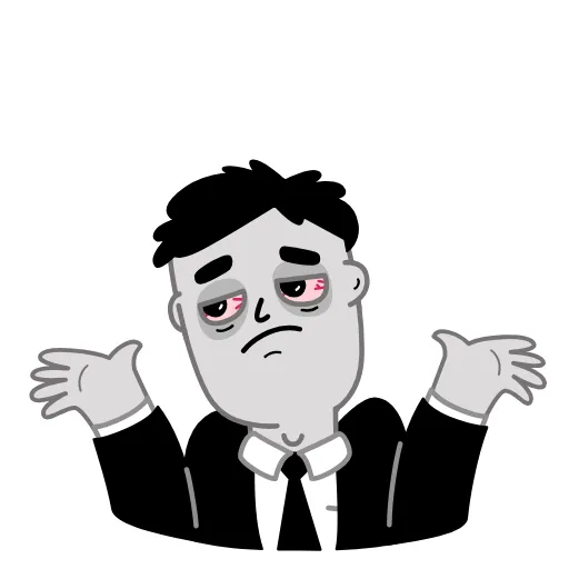 🤷‍♂ Эмодзи «Tired» для Telegram