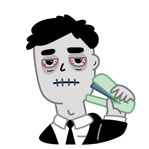 🤐 Эмодзи «Tired» для Telegram