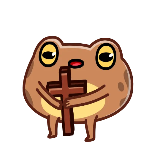 😱 Эмодзи «Disgruntled Toad - Недовольная Жаба» для Telegram