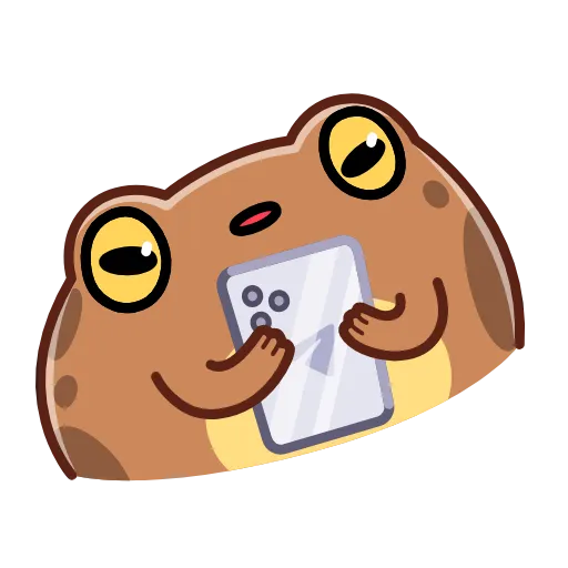 😦 Эмодзи «Disgruntled Toad - Недовольная Жаба» для Telegram