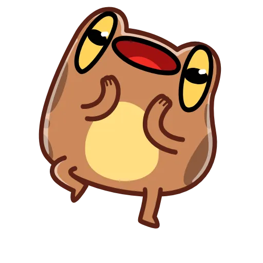 🤩 Эмодзи «Disgruntled Toad - Недовольная Жаба» для Telegram