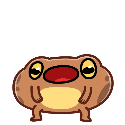 👍 Эмодзи «Disgruntled Toad - Недовольная Жаба» для Telegram
