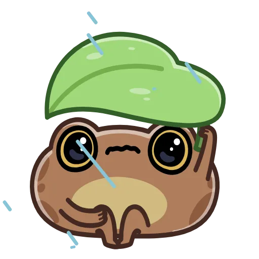 😢 Эмодзи «Disgruntled Toad - Недовольная Жаба» для Telegram