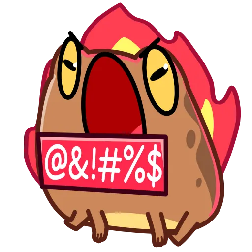 🤬 Эмодзи «Disgruntled Toad - Недовольная Жаба» для Telegram