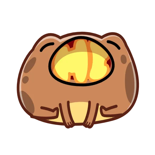 👋 Эмодзи «Disgruntled Toad - Недовольная Жаба» для Telegram