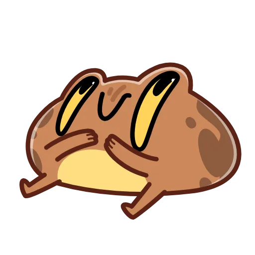 🤦‍♀️ Эмодзи «Disgruntled Toad - Недовольная Жаба» для Telegram