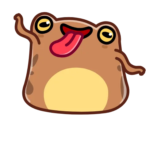 💃 Эмодзи «Disgruntled Toad - Недовольная Жаба» для Telegram