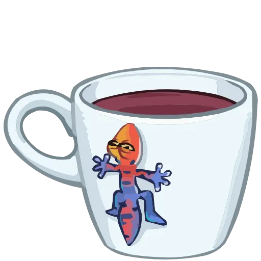 ☕️ Эмодзи «Набор эмоджи с ящеркой Токи из ВК в качестве» для Telegram