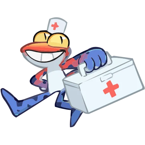 👨‍⚕️ Эмодзи «Набор эмоджи с ящеркой Токи из ВК в качестве» для Telegram