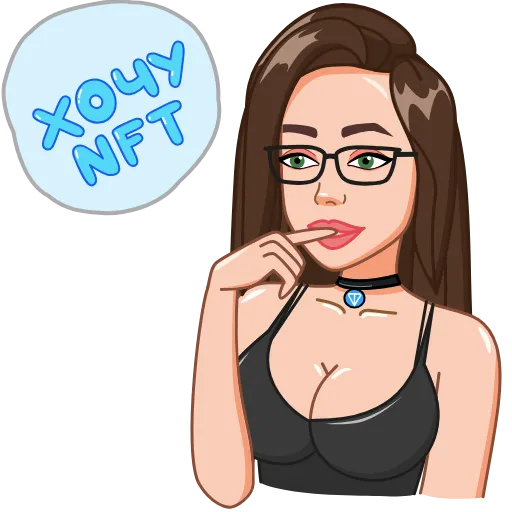 🤗 Стикер «NFT Bloggers» для Telegram