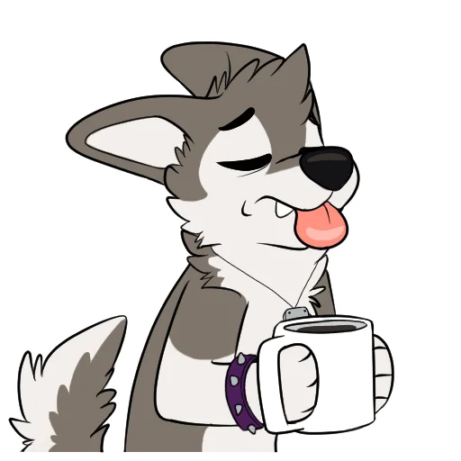 ☕️ Стикер «Toony Faust (crazyhusky)» для Telegram