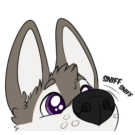 🐕 Стикер «Toony Faust (crazyhusky)» для Telegram