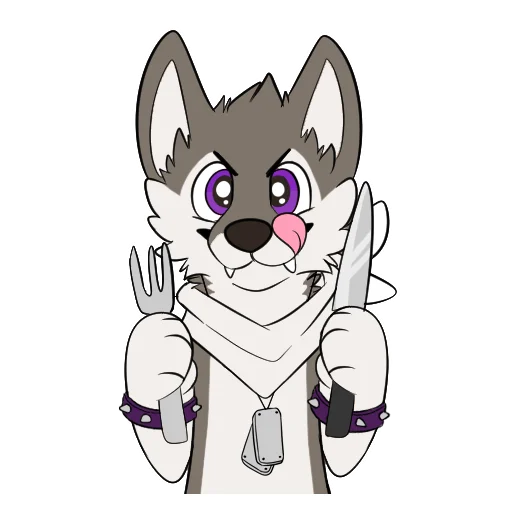 🍖 Стикер «Toony Faust (crazyhusky)» для Telegram