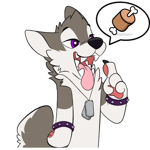 🍖 Стикер «Toony Faust (crazyhusky)» для Telegram