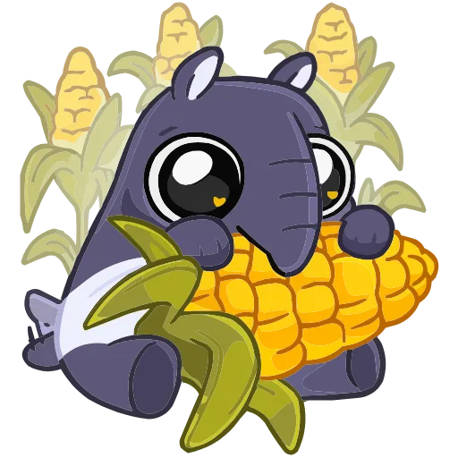 🌽 Эмодзи «Набор эмоджи с тапиром Топазом из ВК в качестве» для Telegram