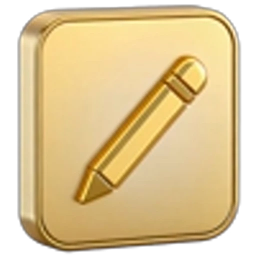 🤩 Эмодзи «Золотые буквы» для Telegram