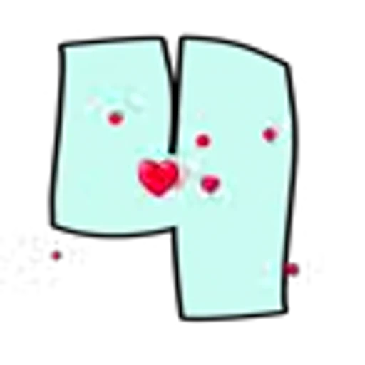 🤩 Эмодзи «Анимированные буквы с сердечками» для Telegram