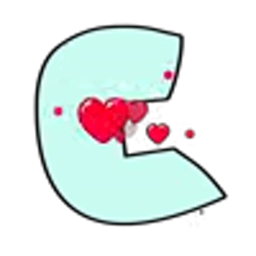 🤩 Эмодзи «Анимированные буквы с сердечками» для Telegram