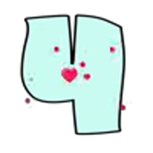 🤩 Эмодзи «Анимированные буквы с сердечками» для Telegram