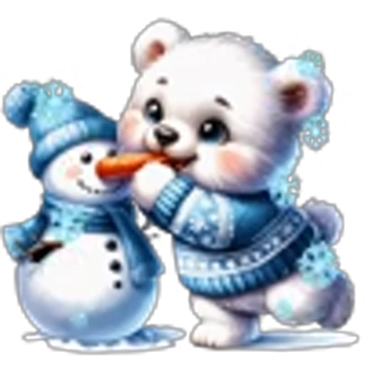 🤩 Эмодзи «Голубые буквы с анимацией» для Telegram