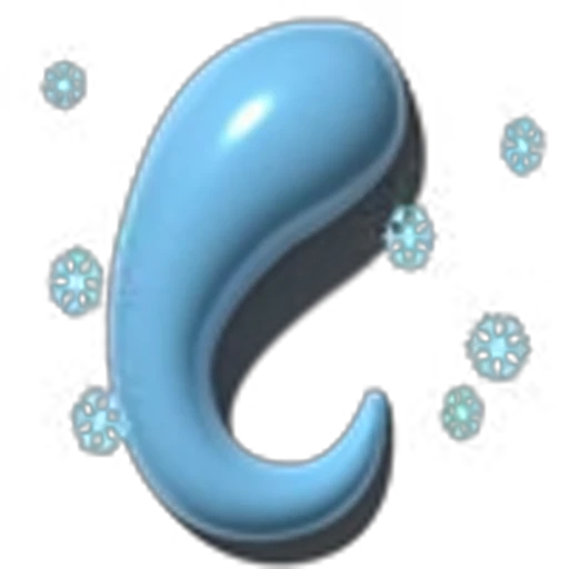 🤩 Эмодзи «Голубые буквы с анимацией» для Telegram
