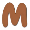 🤩 Эмодзи «Коричневые буквы и новогодние иконки» для Telegram