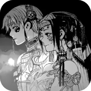 👥 Стикер «😟 Тоука Киришима» для Telegram