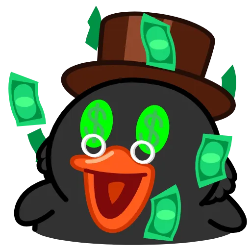 🤑 Эмодзи «Toxic Duck» для Telegram