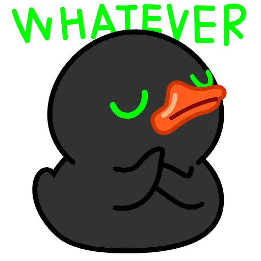 🙄 Эмодзи «Toxic Duck» для Telegram
