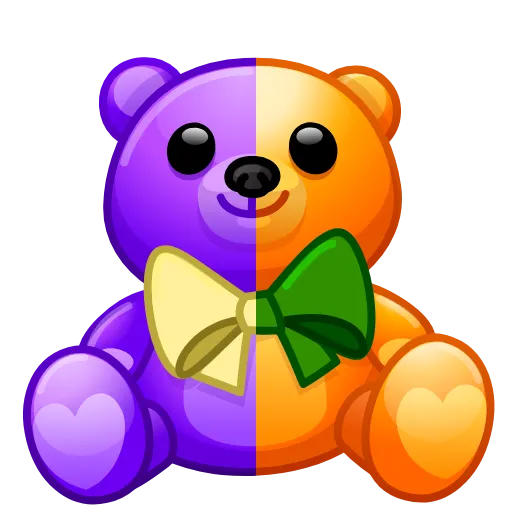 🧸 Эмодзи «#animals #animated» для Telegram