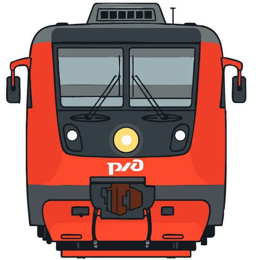 🚌 Эмодзи «👶 Поезда - векторный пак» для Telegram