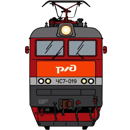 🚆 Эмодзи «👶 Поезда - векторный пак» для Telegram