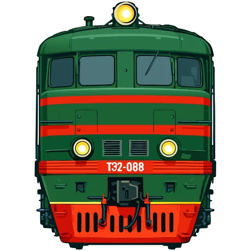 🐂 Эмодзи «👶 Поезда - векторный пак» для Telegram