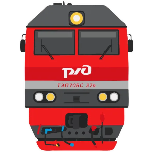🩴 Эмодзи «👶 Поезда - векторный пак» для Telegram