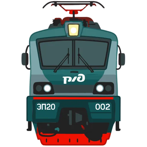 🦅 Эмодзи «👶 Поезда - векторный пак» для Telegram