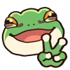 ✌ Эмодзи «👏 Tree Frog - лягушки» для Telegram