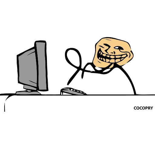 😁 Эмодзи «Troll» для Telegram