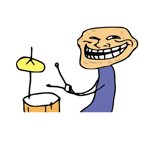 😆 Эмодзи «Troll» для Telegram