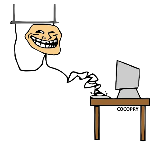 🖥 Эмодзи «Troll» для Telegram