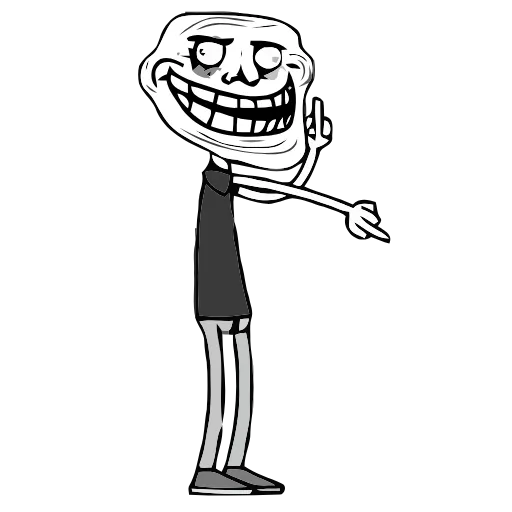 🖕 Эмодзи «Troll» для Telegram