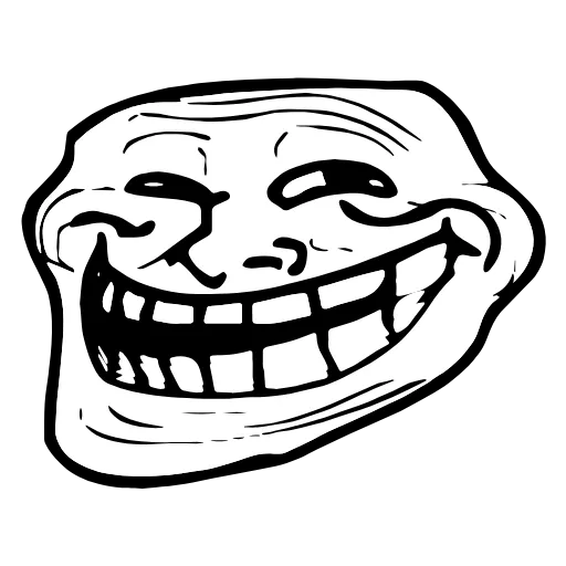 😁 Эмодзи «Trollface» для Telegram