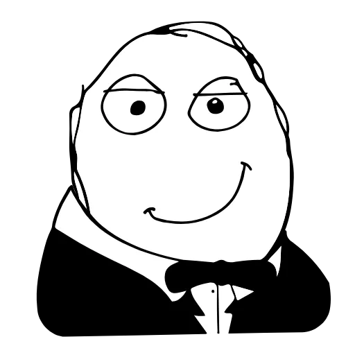 🤵 Эмодзи «Trollface» для Telegram