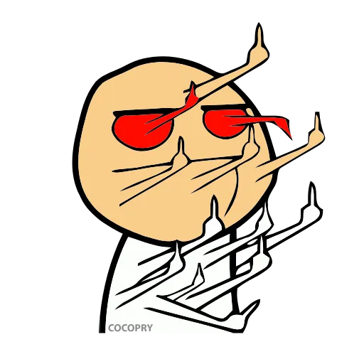 🖕 Эмодзи «Trollface» для Telegram
