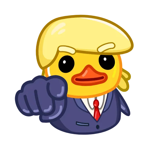 🫵 Эмодзи «Трамп уточка» для Telegram