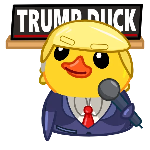 😎 Эмодзи «Трамп уточка» для Telegram