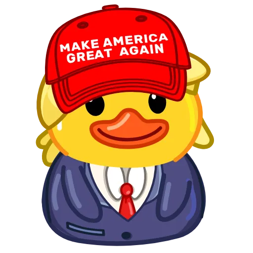 👍 Эмодзи «Трамп уточка» для Telegram