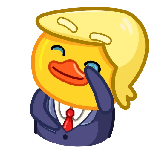 😂 Эмодзи «Трамп уточка» для Telegram