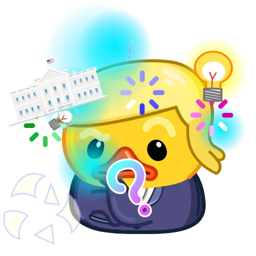 🤔 Эмодзи «Трамп уточка» для Telegram