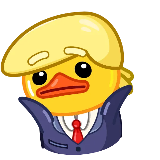 🤷 Эмодзи «Трамп уточка» для Telegram